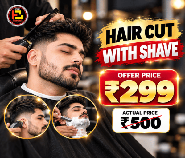 Hair cut with Shave