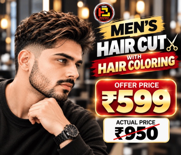 Haircut with Haircoloring