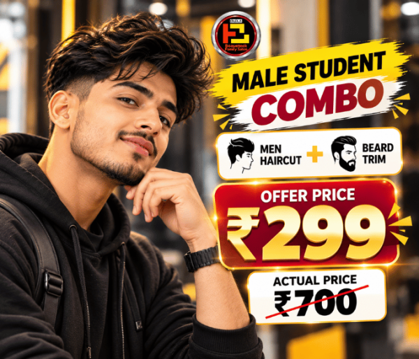 MALE STUDENT COMBO 1 – MEN HAIRCUT AND BEARD TRIM-299